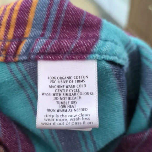 Toad & Co. Lightfoot Long Sleeve Shirt Lightweight Flannel Multi Colour Size M - Picture 6 of 6